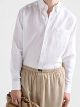 Prada White Loose Fit Linen Shirt