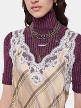 Rabanne Silver and Gold 5-Row Brass Necklace