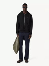 MM6 Maison Margiela Black Rubber Patch Hooded Sweatshirt