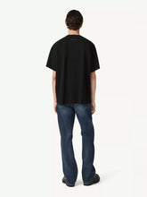MM6 Maison Margiela Black Cotton T-Shirt with Rubber Patch
