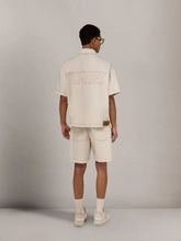 Amiri Ecru Embroidered Denim Shirt