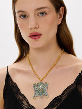 Begüm Khan Gold-Plated Bengal Necklace in Crystal and Green