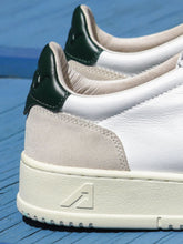 Autry White and Black Medalist Leather Sneakers