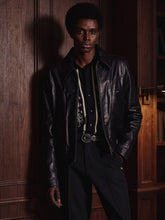 Amiri Black MA Paneled Knit Shirt