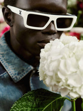 Off-White Ivory Ruby Dark Grey Lens Sunglasses