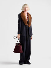 Prada Blue Virgin Wool Single-Breasted Blazer