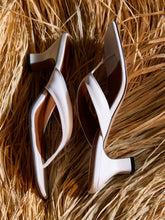 Paris Texas White Portofino Leather Mules