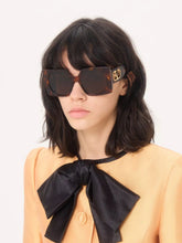 Valentino Garavani Tortoiseshell Vain Bold Sunglasses in Recycled Acetate