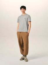 Ami Paris Heather Ash Grey Ami de Coeur Cotton T-Shirt