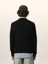 Ami Paris Black Crew Neck Sweater Ami de Coeur