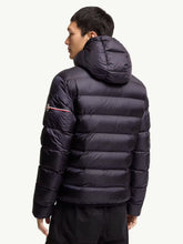 Moncler Dark Blue Hooded Short Down Jacket