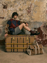 Baziszt Brown Maber Suede Tote Bag