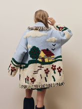 Alanui Blue Casa Wool Belted Cardigan