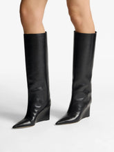 Jimmy Choo Black Blake 85 Smooth Leather Heeled Boots