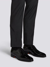 Santoni Black Patent Leather Oxford Shoes