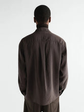 Lemaire Licorice Convertible Collar Silk Shirt