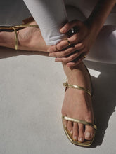 Emme Parsons Washed Gold Hope Nappa Sandals