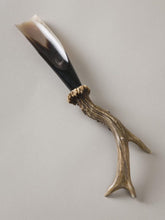 Lorenzi Milano Small Roe Deer Antler and Zebu Horn Shoehorn