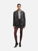 Blazé Milano Jline Coci Black and White Herringbone Mini Skirt