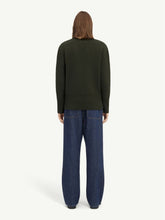 MM6 Maison Margiela Khaki Wool Crew Neck Jumper