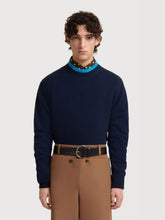 Marni Deep Blue Layered Cashmere Jumper