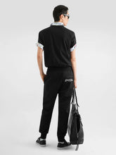 Dolce & Gabbana Black Cotton Logo Plate T-Shirt