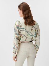Versace White Printed Silk Twill Shirt