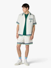 Casablanca White Hotel Emblem Silk Shirt