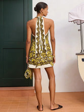 Alémais Yellow Mona Hemp Mini Dress