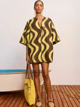 Alémais Yellow Frankie Linen Mini Tunic Dress