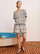 Alémais Blue Dolly Crochet Cotton Shorts