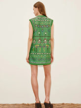 Alémais Green Sun Dancer Mini Dress