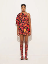 Pucci Orange and Black Occhi Print Dress