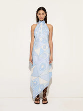 Pucci Pale Blue Occhi Print Silk Dress