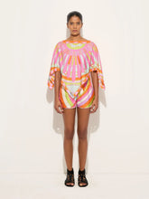 Pucci Soleil Print Silk Kaftan Top