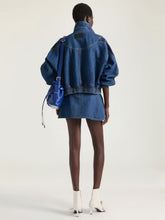 Givenchy Medium Blue Cocoon Denim Mini Skirt