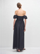 Matteau Black Off Shoulder Midi Dress
