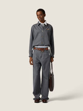 Miu Miu Black Chambray Wide-Leg Jeans