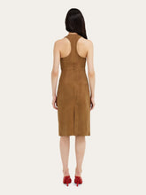 Ferragamo Clay Racer Back Nubuck Dress