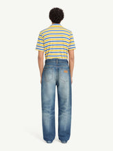 MM6 Maison Margiela Blue Distressed Straight-Leg Jeans