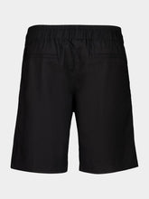 Spiritum Tulum Black Palmeta Tailored Bermuda Shorts in Handmade Linen