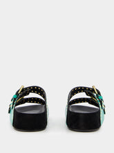 Isabel Marant Lennyo Embellished Green Sandals