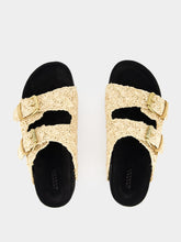 Isabel Marant Raffia Buckle-Strap Sandals