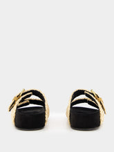 Isabel Marant Raffia Buckle-Strap Sandals