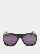 Port Tanger Zia Black Acetate Aviator Sunglasses