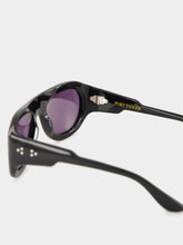 Port Tanger Zia Black Acetate Aviator Sunglasses