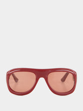 Port Tanger Zia Carmesi Acetate Aviator Sunglasses
