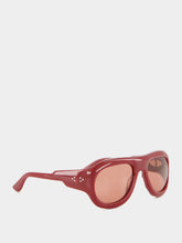Port Tanger Zia Carmesi Acetate Aviator Sunglasses