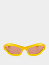 Port Tanger Yellow Cat-Eye Hayya Acetate Sunglasses
