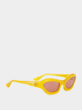Port Tanger Yellow Cat-Eye Hayya Acetate Sunglasses